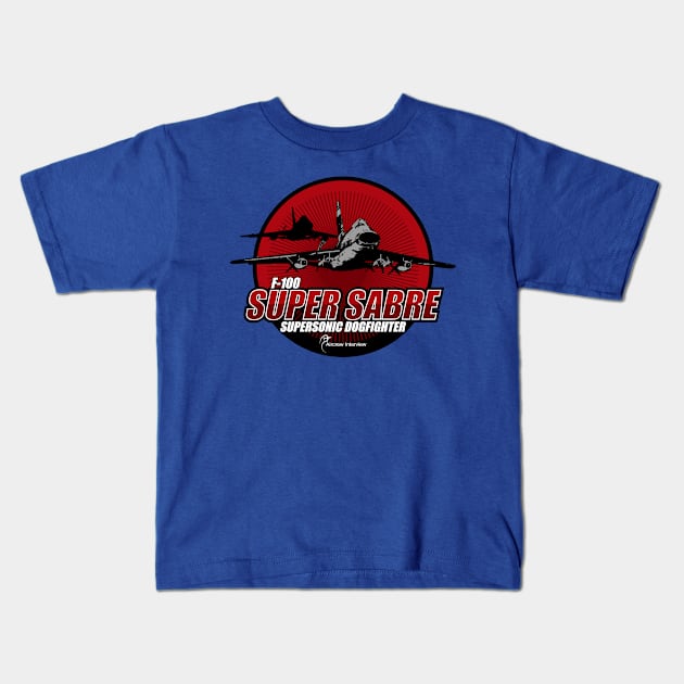 F-100 Super Sabre Kids T-Shirt by Aircrew Interview